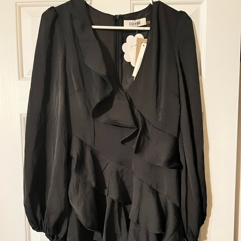 Do+Be Black ruffle dress